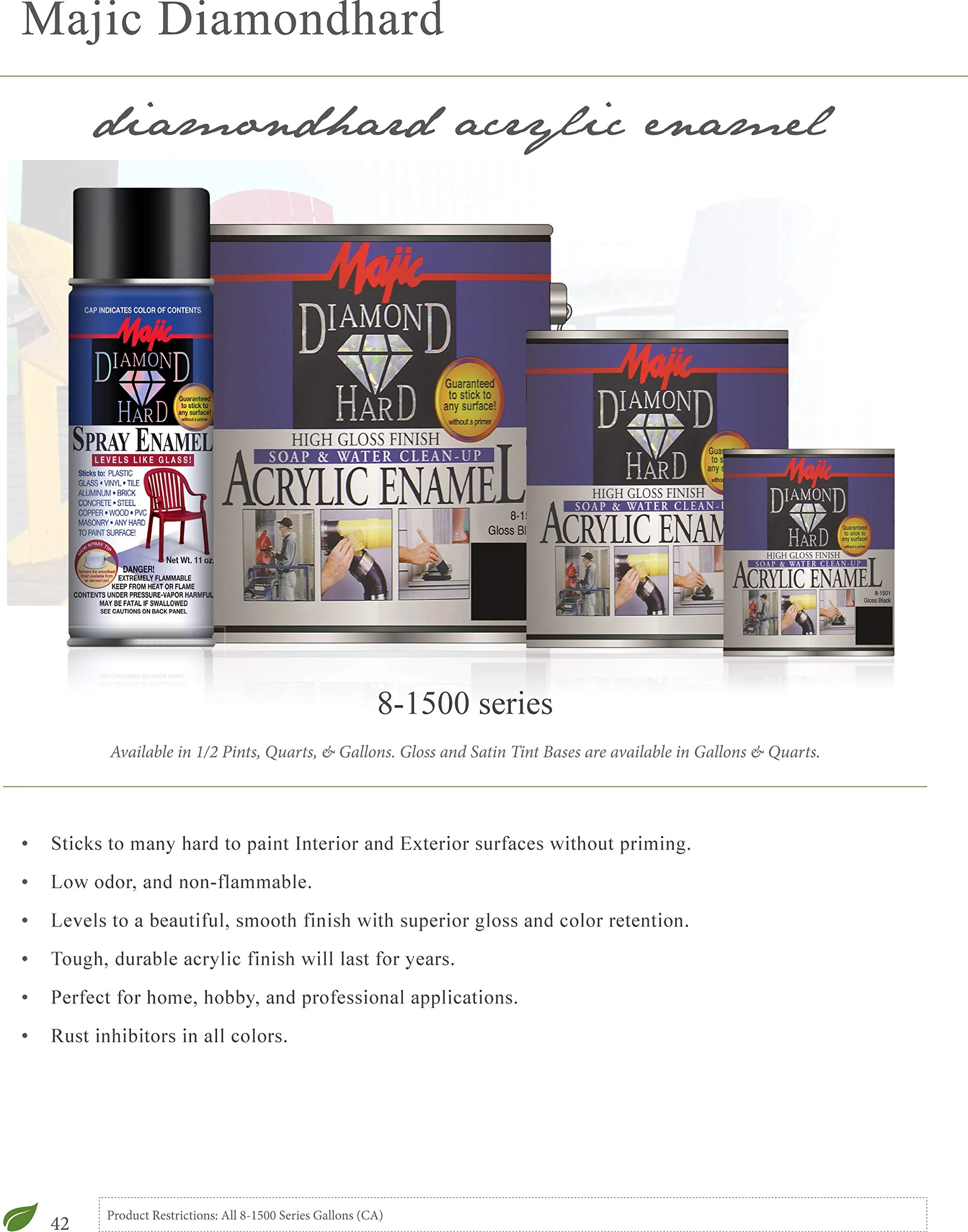 Majic Paints 8-1505-4 Diamond Hard Acrylic Enamel High Gloss Paint, Half Pint/8-Ounce, Safety Blue - Image 4