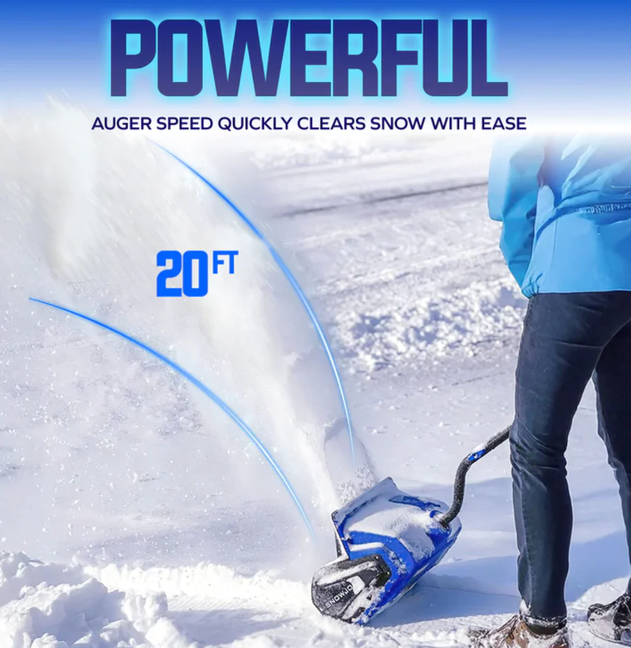 Restored Snow Joe 24V-SS13-XR-ULT | 24V 13 in. Cordless Snow Shovel Kit | W/ 5.0-Ah Battery, Charger, Cover & Battery Holders (Refurbished) - Image 3