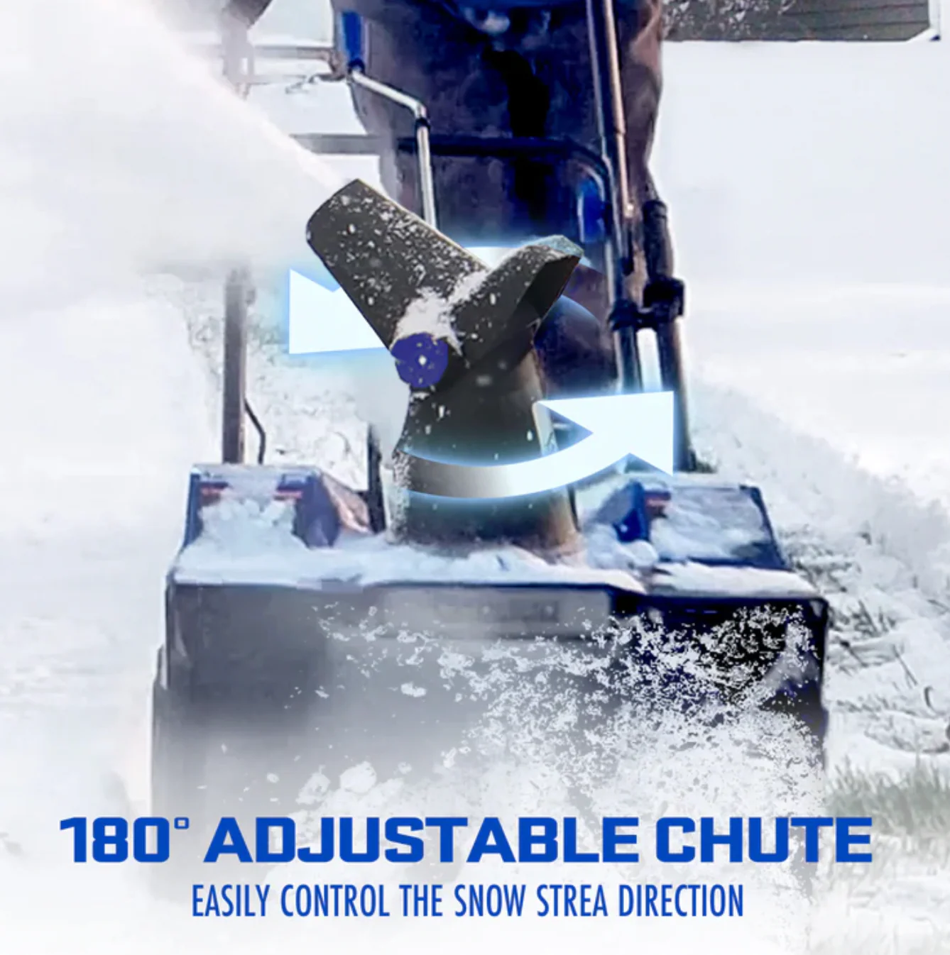 Restored Snow Joe 24V-X2-SB18-MAX | 48V Snow Blower Bundle | W/ 2 x 4.0-Ah Batteries, Dual Port Charger, Cover, & 2 x Battery Holders (Refurbished) - Image 4