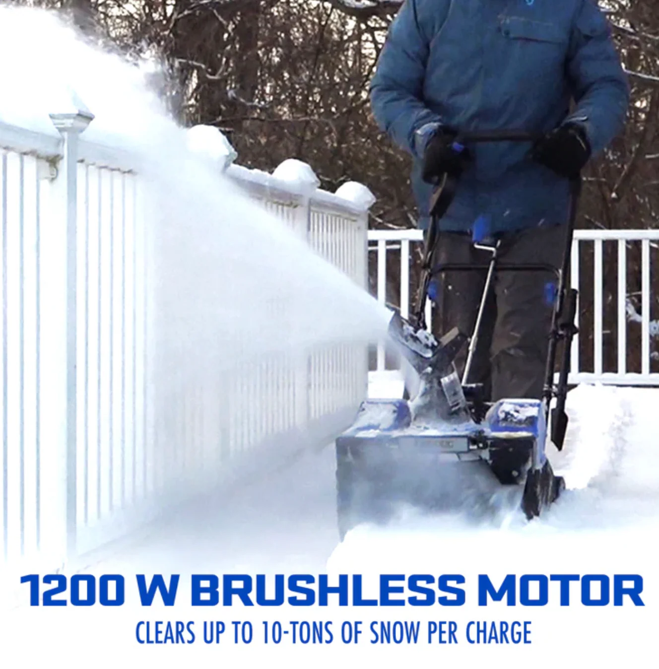 Restored Snow Joe 24V-X2-SB18-MAX | 48V Snow Blower Bundle | W/ 2 x 4.0-Ah Batteries, Dual Port Charger, Cover, & 2 x Battery Holders (Refurbished) - Image 6